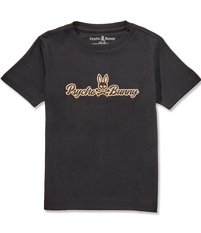 Psycho Bunny Big Boys Short-Sleeve Eastwood Wordmark-Graphic T-Shirt