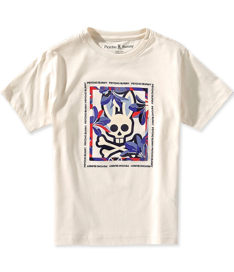 Psycho Bunny Big Boys Short Sleeve Florian Graphic T-Shirt