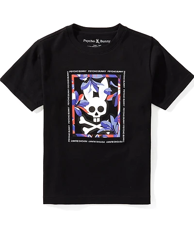 Psycho Bunny Big Boys Short Sleeve Florian Graphic T-Shirt