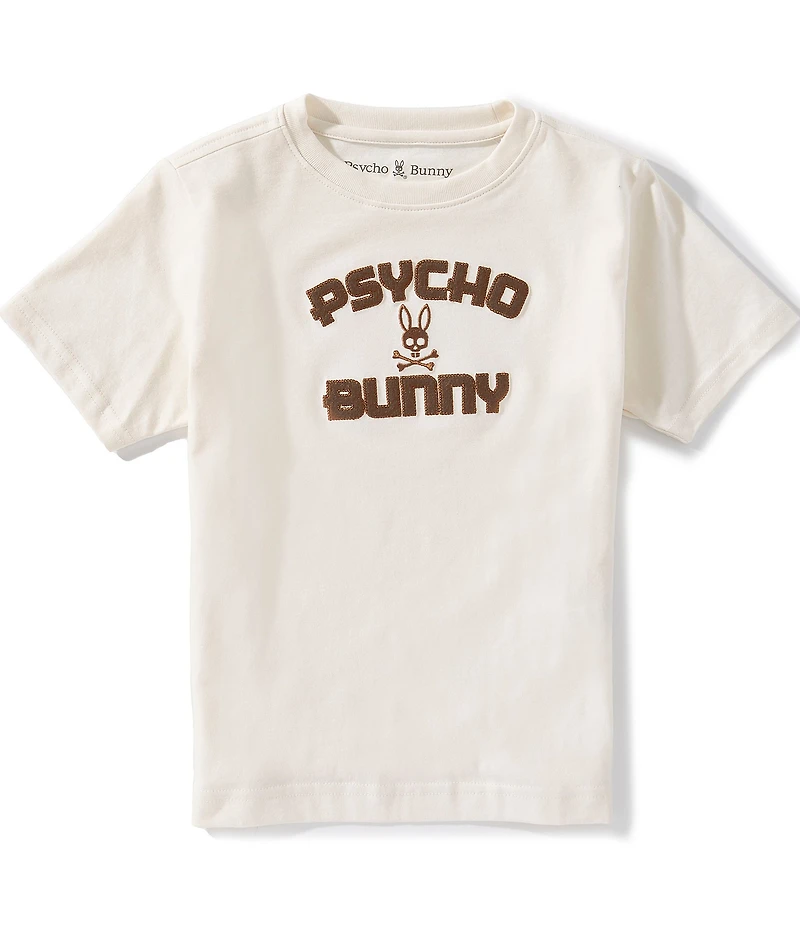 Psycho Bunny Big Boys Short Sleeve Gage Wordmark T-Shirt