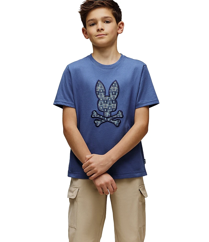 Psycho Bunny Big Boys Short Sleeve Gio Graphic T-Shirt