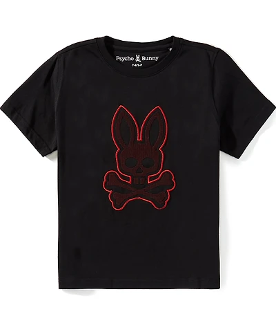 Psycho Bunny Big Boys Short Sleeve Jovan Bunny Graphic T-Shirt