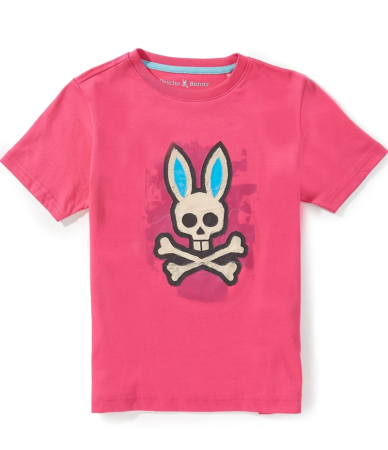 Psycho Bunny Big Boys Short Sleeve Marcus Bunny Graphic Tee