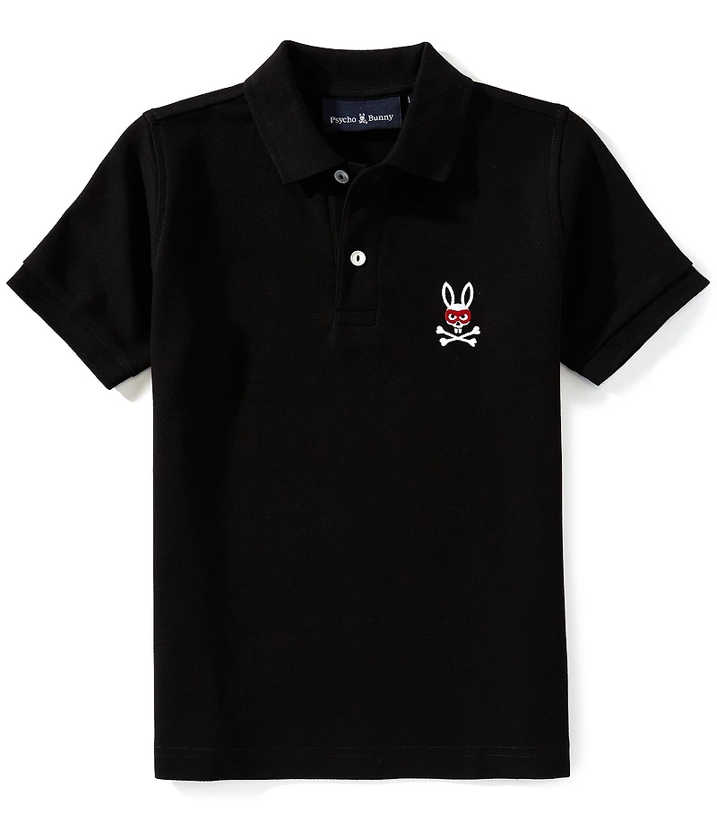 Psycho Bunny Big Boys Short Sleeve Mischief Bunny Polo T-Shirt