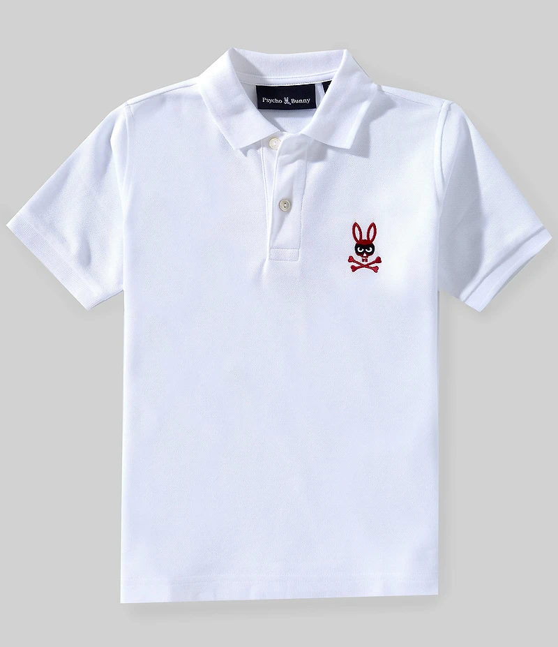 Psycho Bunny Big Boys Short Sleeve Mischief Bunny Polo T-Shirt