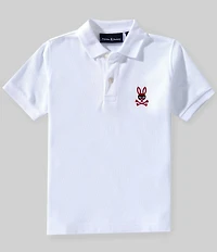 Psycho Bunny Big Boys Short Sleeve Mischief Bunny Polo T-Shirt