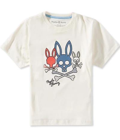Psycho Bunny Big Boys Short Sleeve Oscar Graphic T-Shirt