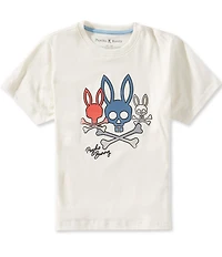 Psycho Bunny Big Boys Short Sleeve Oscar Graphic T-Shirt