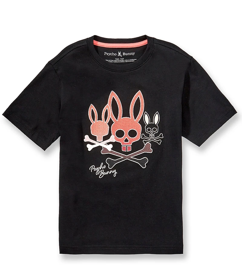 Psycho Bunny Big Boys Short Sleeve Oscar Graphic T-Shirt