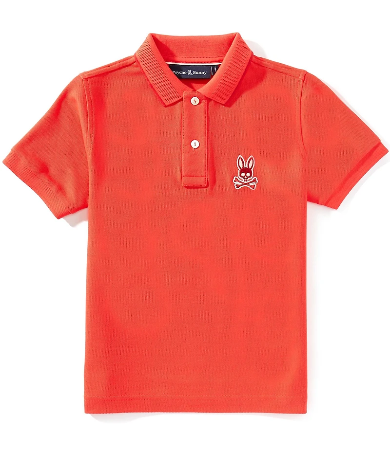 Psycho Bunny Big Boys Short-Sleeve Ryder Diamond-Knit Pique Polo Shirt