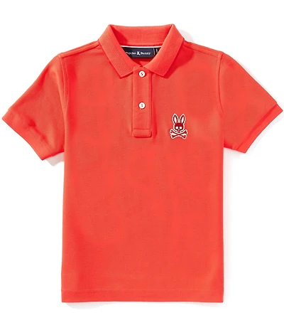 Psycho Bunny Big Boys Short-Sleeve Ryder Diamond-Knit Pique Polo Shirt