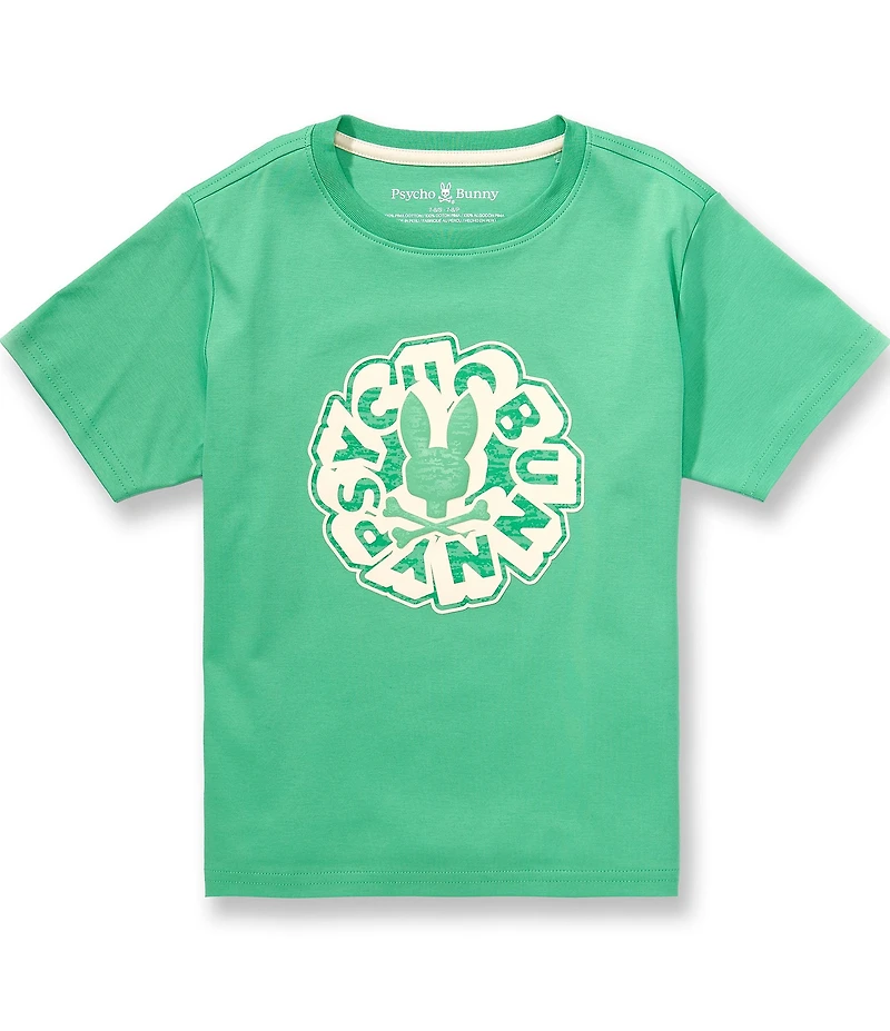 Psycho Bunny Big Boys Short Sleeve Toby Graphic T-Shirt