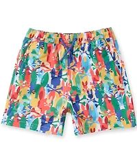 Psycho Bunny Big Boys Tanner Allover Bunny Print Swim Trunks
