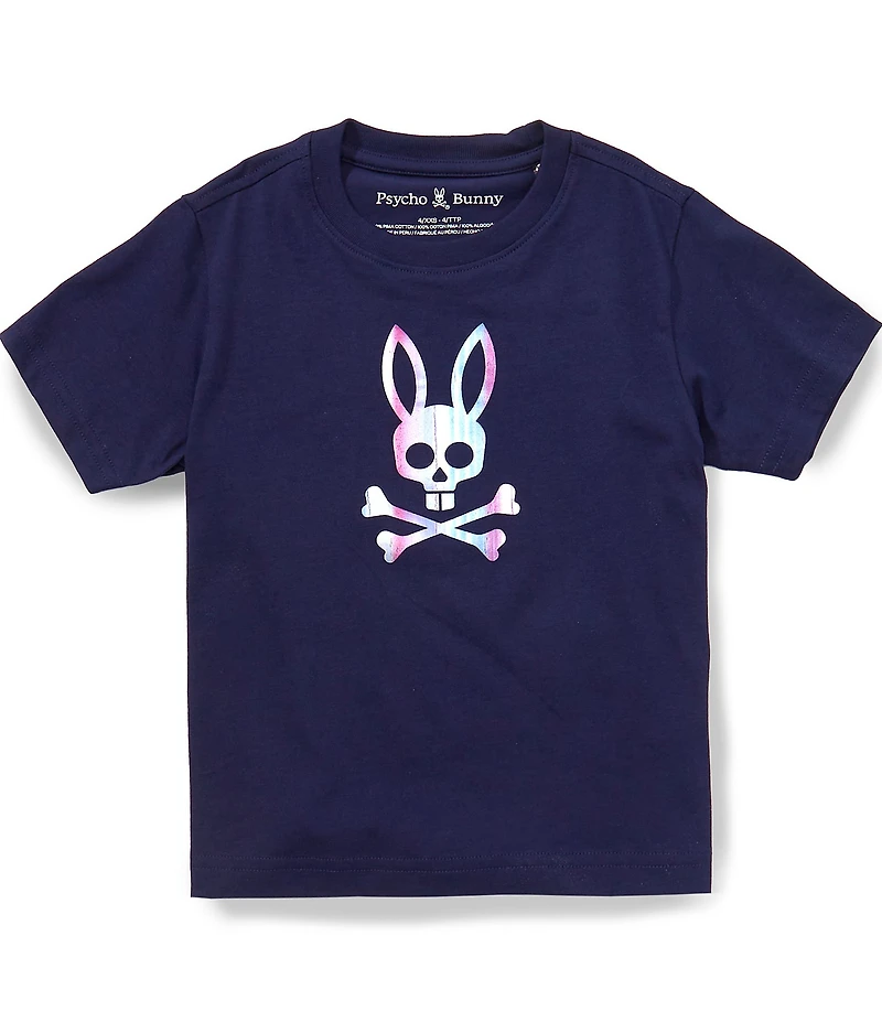 Psycho Bunny Boys Short-Sleeve Nev Ombre Bunny Graphic T-Shirt