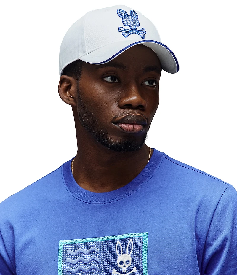 Psycho Bunny Brad Embroidered Logo Baseball Cap