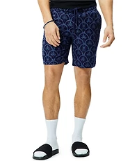 Psycho Bunny Brad Linen Blend 7#double; Inseam Shorts