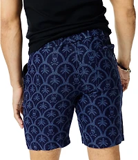 Psycho Bunny Brad Linen Blend 7#double; Inseam Shorts