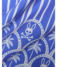 Psycho Bunny Brad Palm Print Swim Trunks