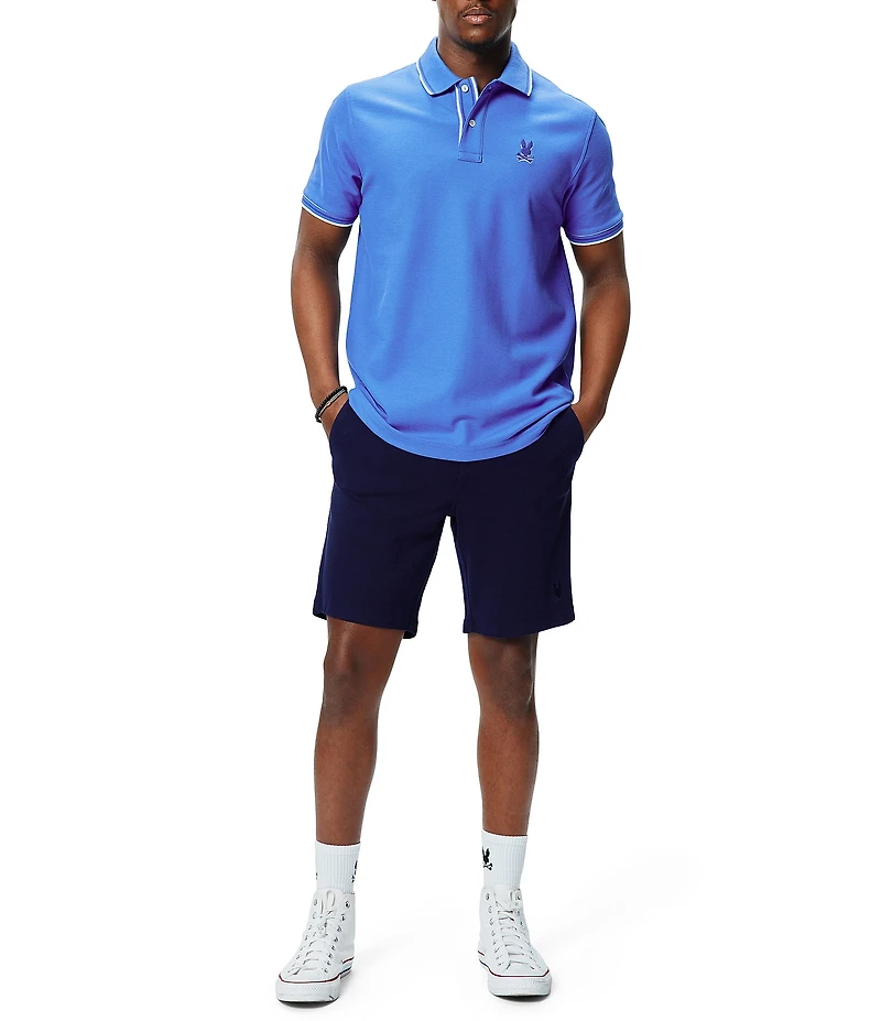 Psycho Bunny Brad Undercollar Pique Short Sleeve Polo Shirt