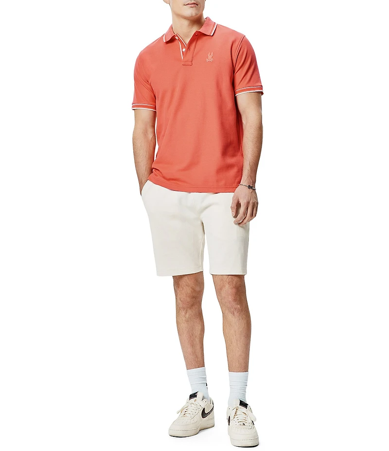 Psycho Bunny Brad Undercollar Pique Short Sleeve Polo Shirt