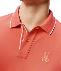 Psycho Bunny Brad Undercollar Pique Short Sleeve Polo Shirt