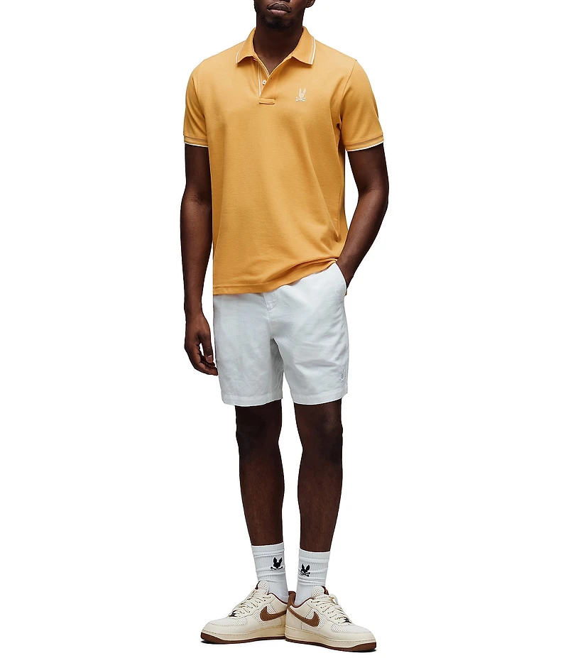 Psycho Bunny Brad Undercollar Pique Short Sleeve Polo Shirt