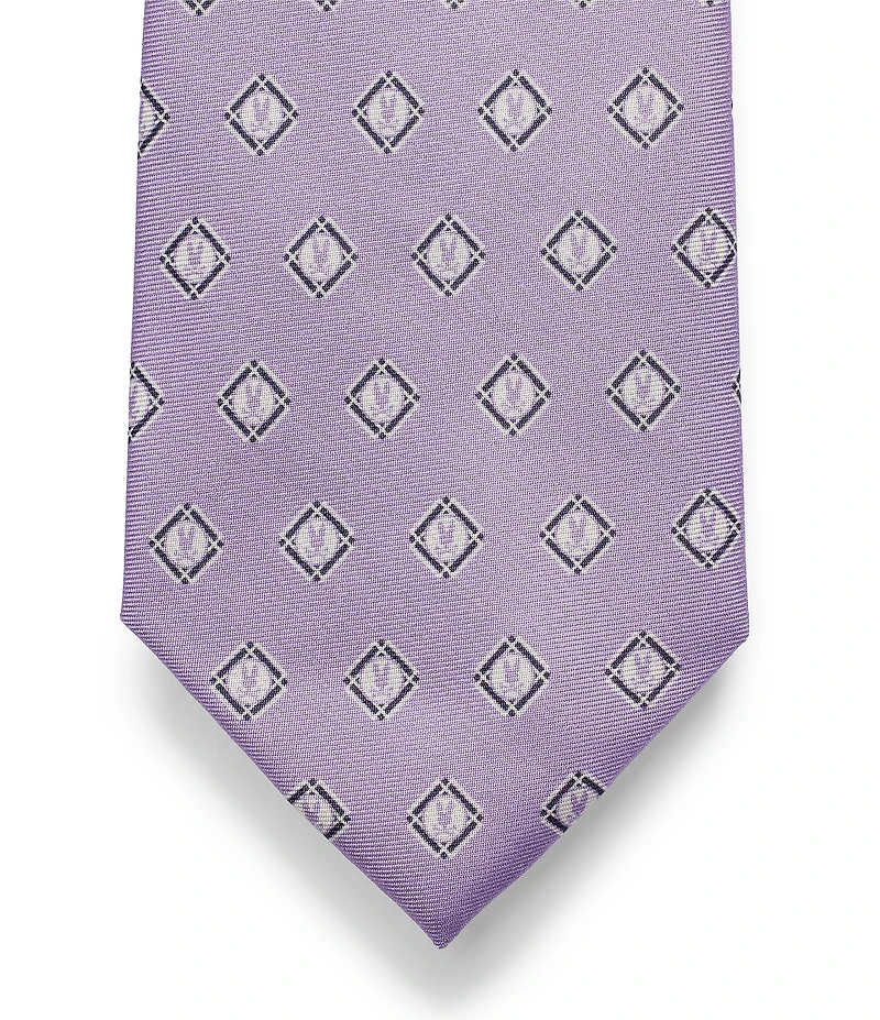 Psycho Bunny Bunny Box Printed 3 1/4#double; Traditional Silk Tie