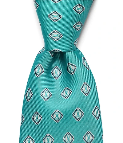 Psycho Bunny Bunny Box Printed 3 1/4#double; Traditional Silk Tie