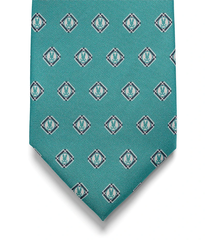 Psycho Bunny Bunny Box Printed 3 1/4#double; Traditional Silk Tie