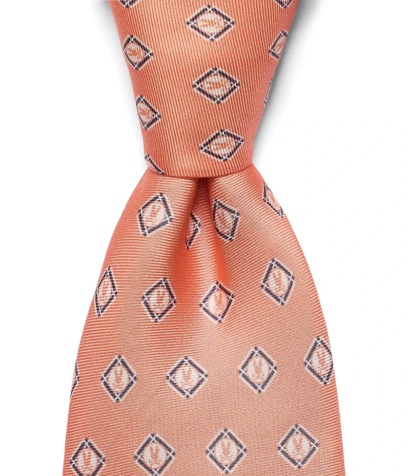 Psycho Bunny Bunny Box Printed 3 1/4#double; Traditional Silk Tie