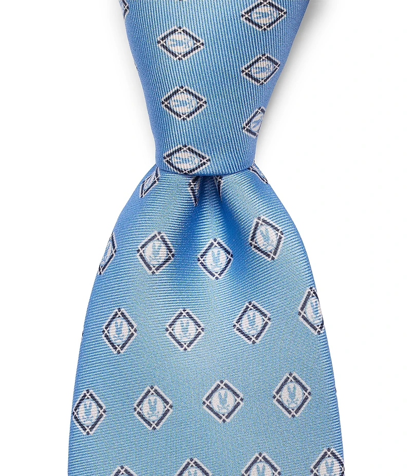 Psycho Bunny Bunny Box Printed 3 1/4#double; Traditional Silk Tie