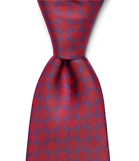 Psycho Bunny Bunny Circle 3 1/4#double; Traditional Jacquard Silk Tie
