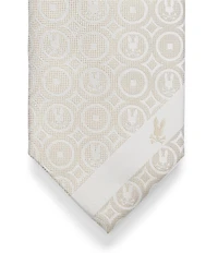 Psycho Bunny Bunny Medallion Print Traditional 3 1/4#double; Silk Tie