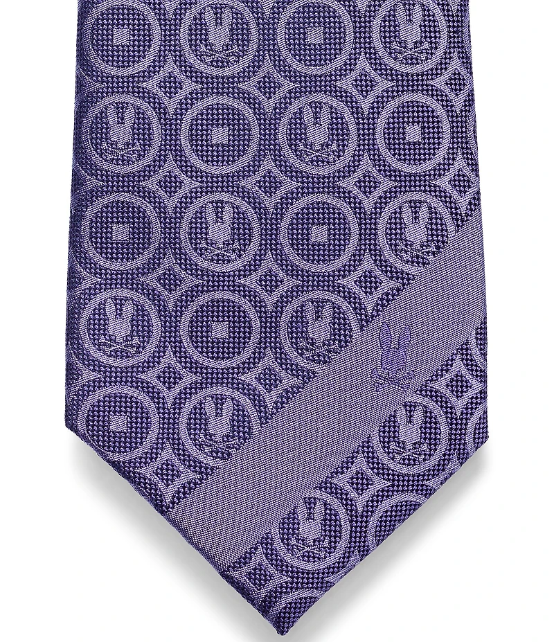 Psycho Bunny Bunny Medallion Print 3 1/4#double; Silk Tie