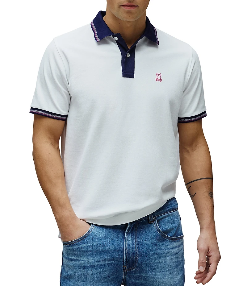 Psycho Bunny Carlos Pique Short Sleeve Polo Shirt