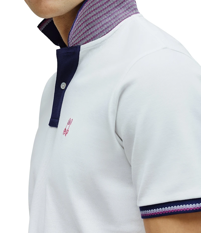 Psycho Bunny Carlos Pique Short Sleeve Polo Shirt