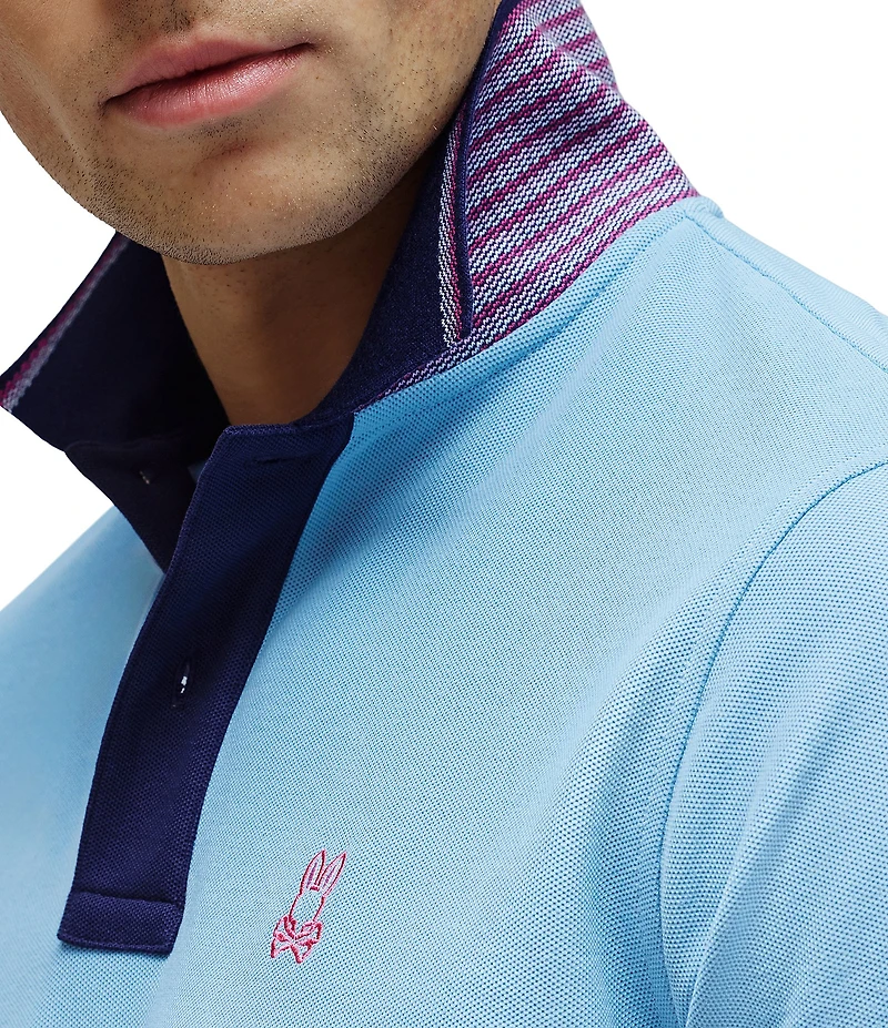 Psycho Bunny Carlos Pique Short Sleeve Polo Shirt