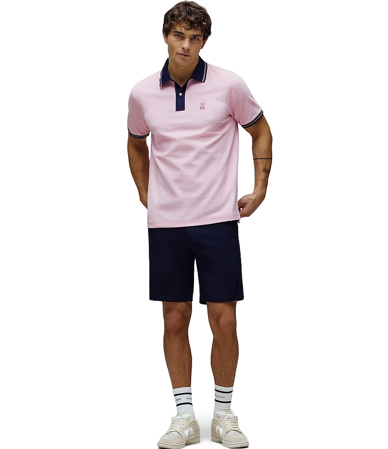 Psycho Bunny Carlos Pique Short Sleeve Polo Shirt