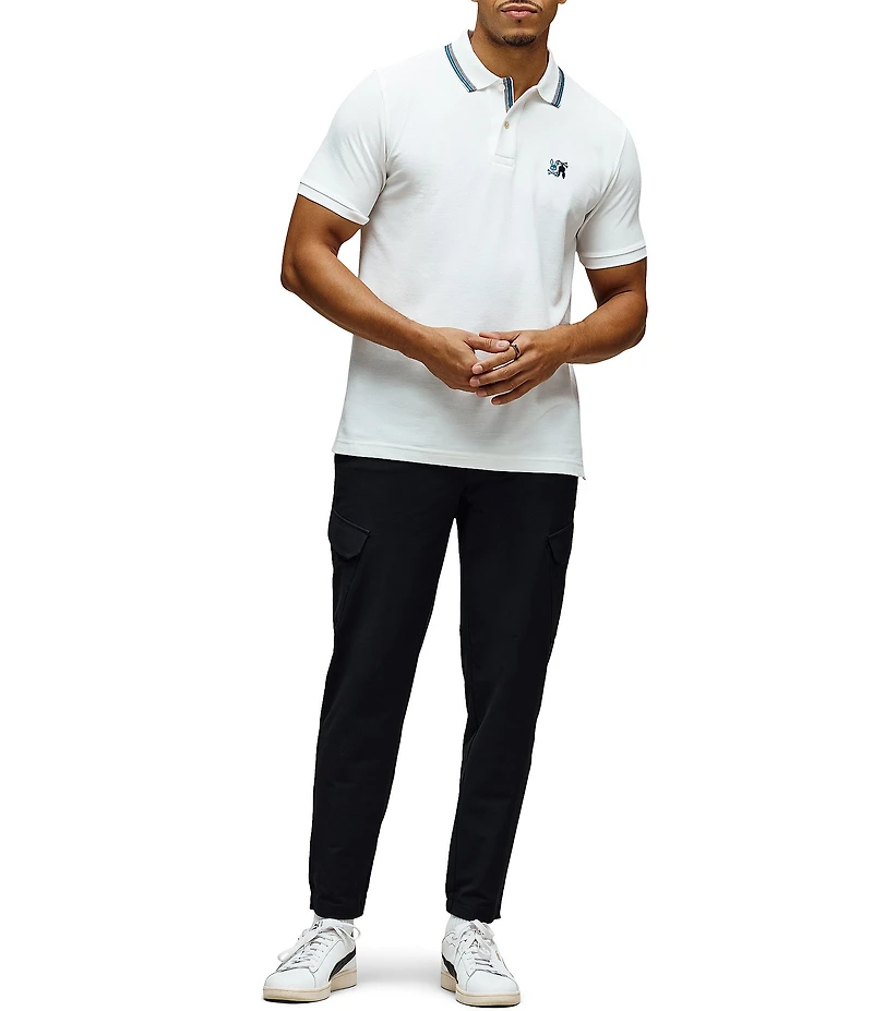 Psycho Bunny Cedric Pique Short Sleeve Polo Shirt