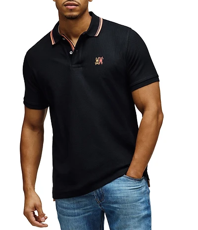 Psycho Bunny Cedric Pique Short Sleeve Polo Shirt