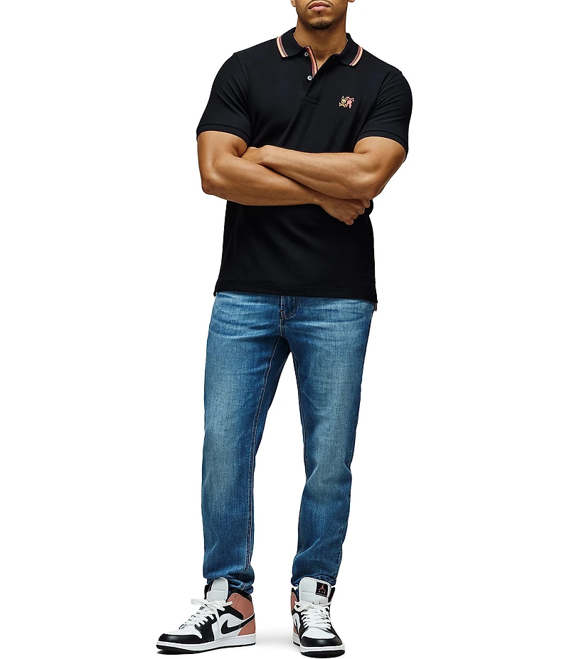 Psycho Bunny Cedric Pique Short Sleeve Polo Shirt