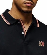 Psycho Bunny Cedric Pique Short Sleeve Polo Shirt