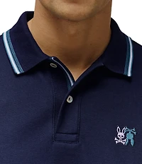 Psycho Bunny Cedric Pique Short Sleeve Polo Shirt