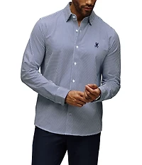 Psycho Bunny Charles Classic Fit Micro Print Dress Shirt