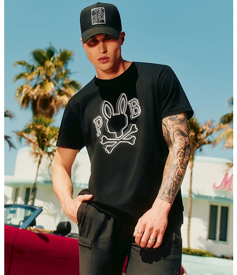 Psycho Bunny Chris Graphic Short Sleeve T-Shirt