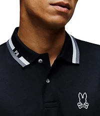 Psycho Bunny Chris Performance Pique Short Sleeve Polo Shirt