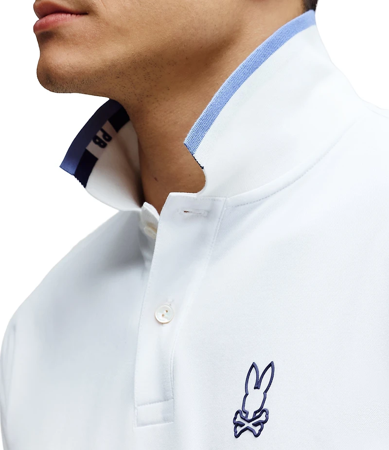 Psycho Bunny Chris Performance Pique Short Sleeve Polo Shirt