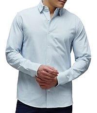 Psycho Bunny Classic Fit Spread Collar Micro Print Dress Shirt