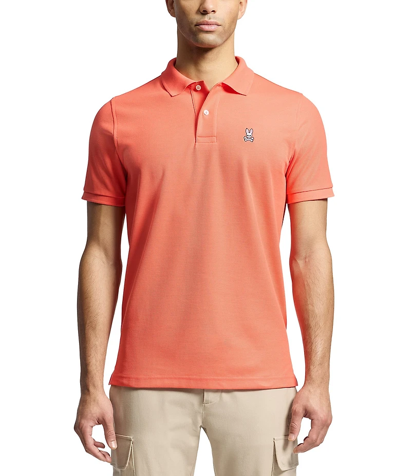 Psycho Bunny Classic Short Sleeve Solid Polo Shirt