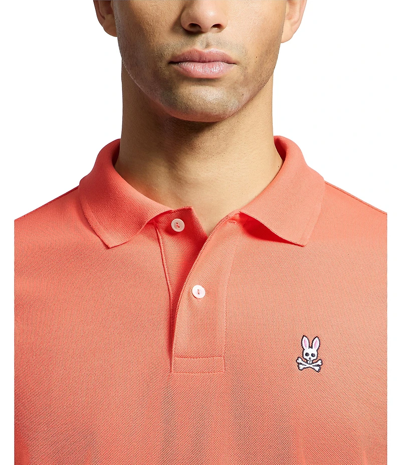 Psycho Bunny Classic Short Sleeve Solid Polo Shirt